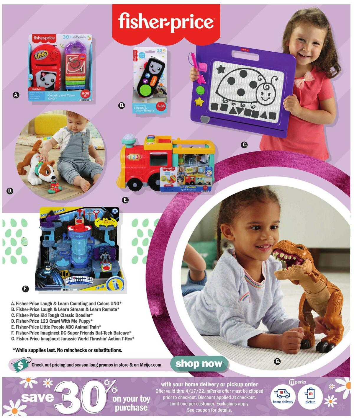Meijer Easter Toy Book Weekly Ad from April 3