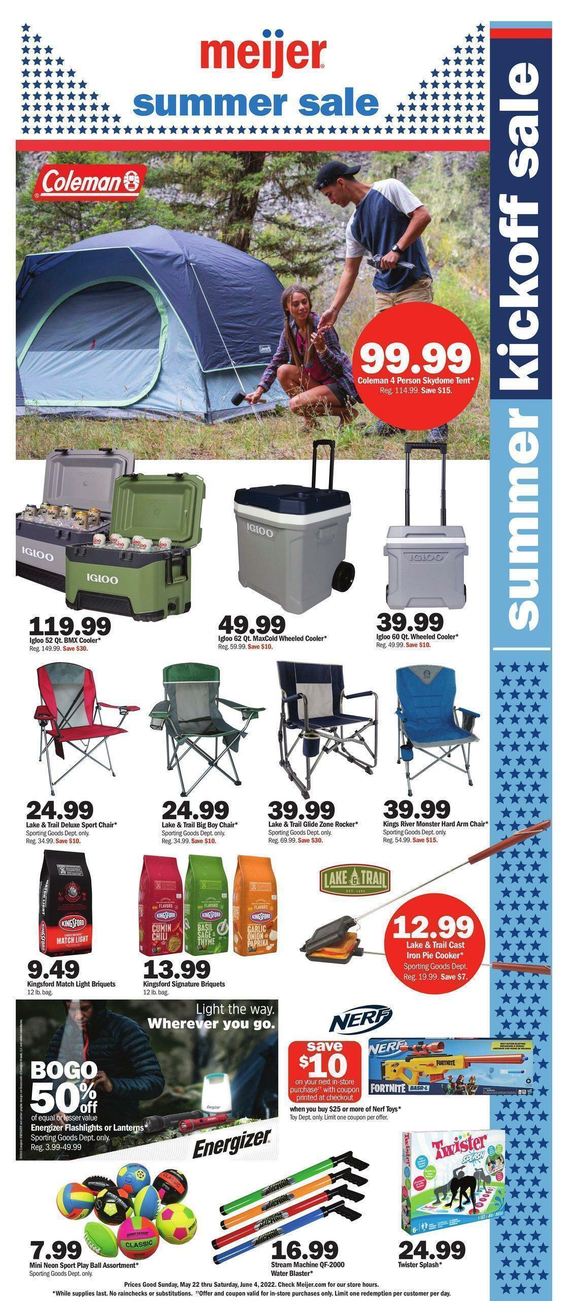 Meijer Summer Weekly Ad from May 22