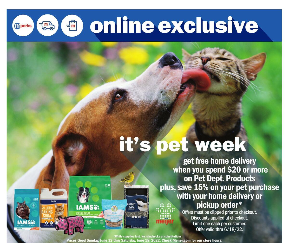 Meijer Pets Weekly Ad from June 12