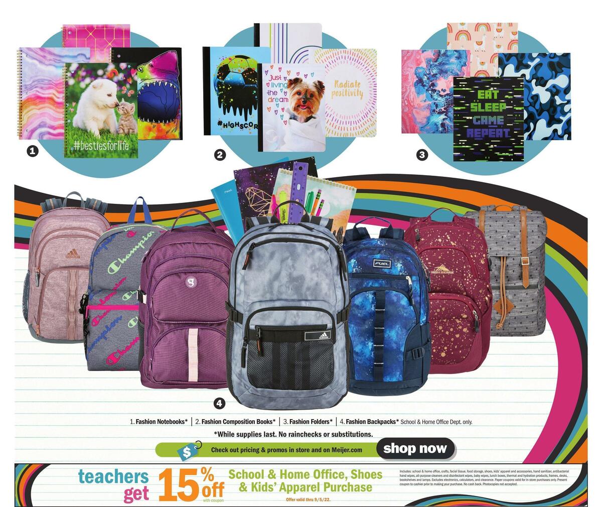 Meijer Back to School Weekly Ad from July 17