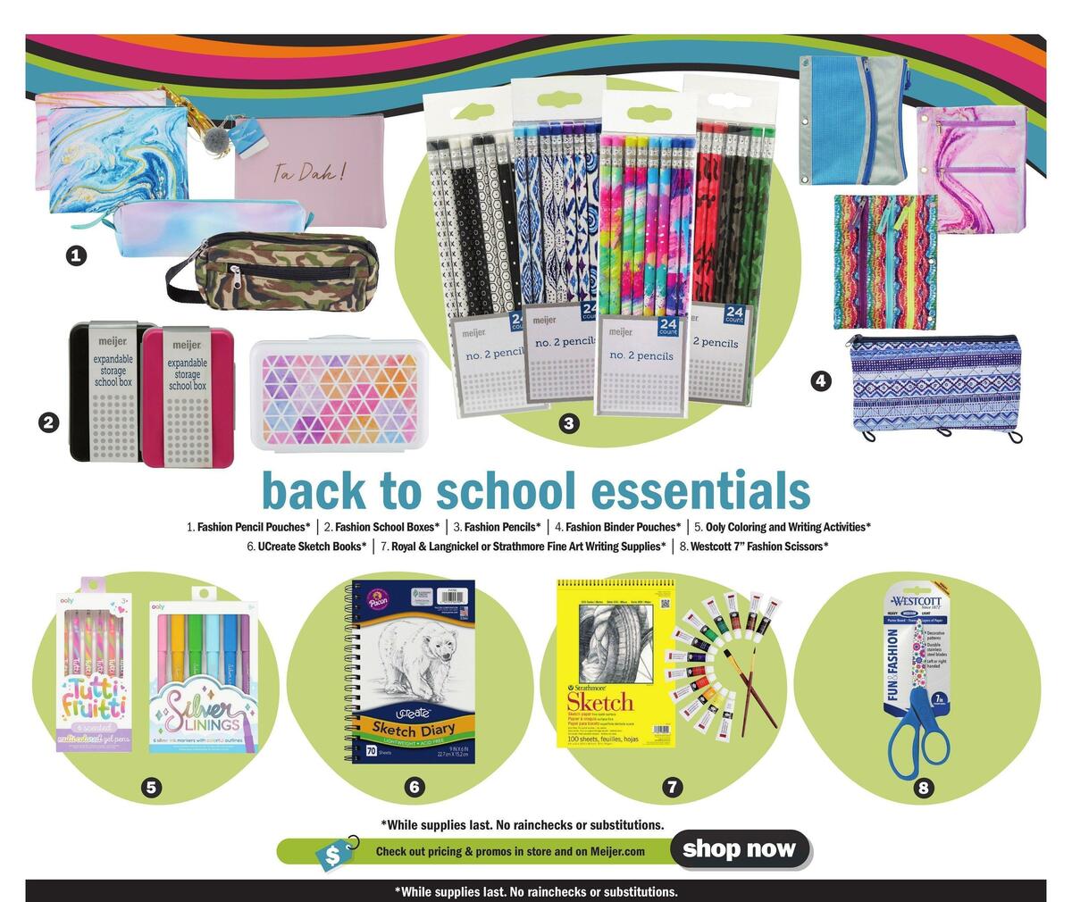 Meijer Back to School Weekly Ad from July 17