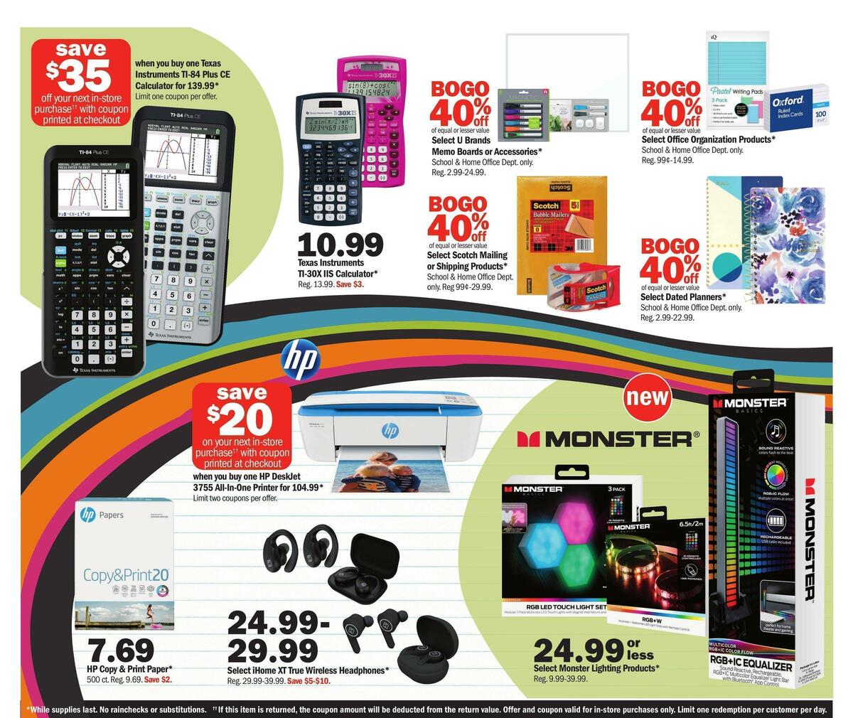Meijer Back to School Weekly Ad from July 24