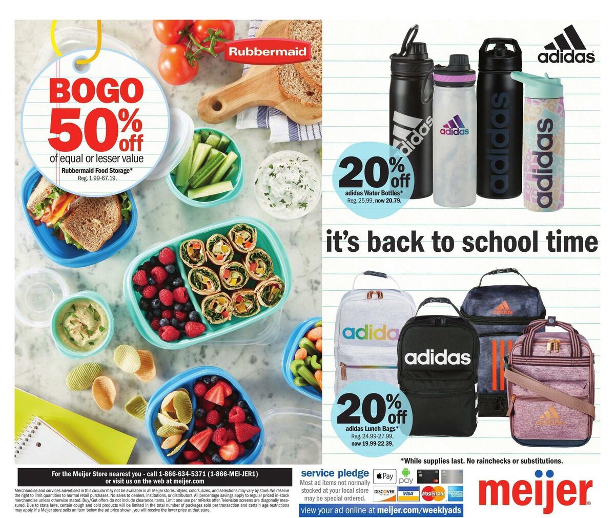 Meijer Back to School Weekly Ad from July 24