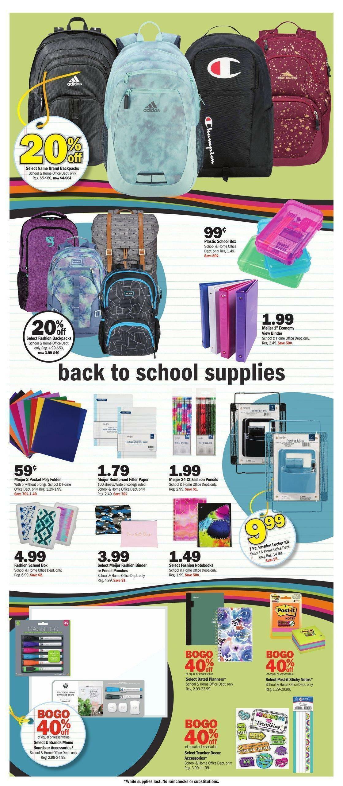 Meijer Weekly Ad from July 31