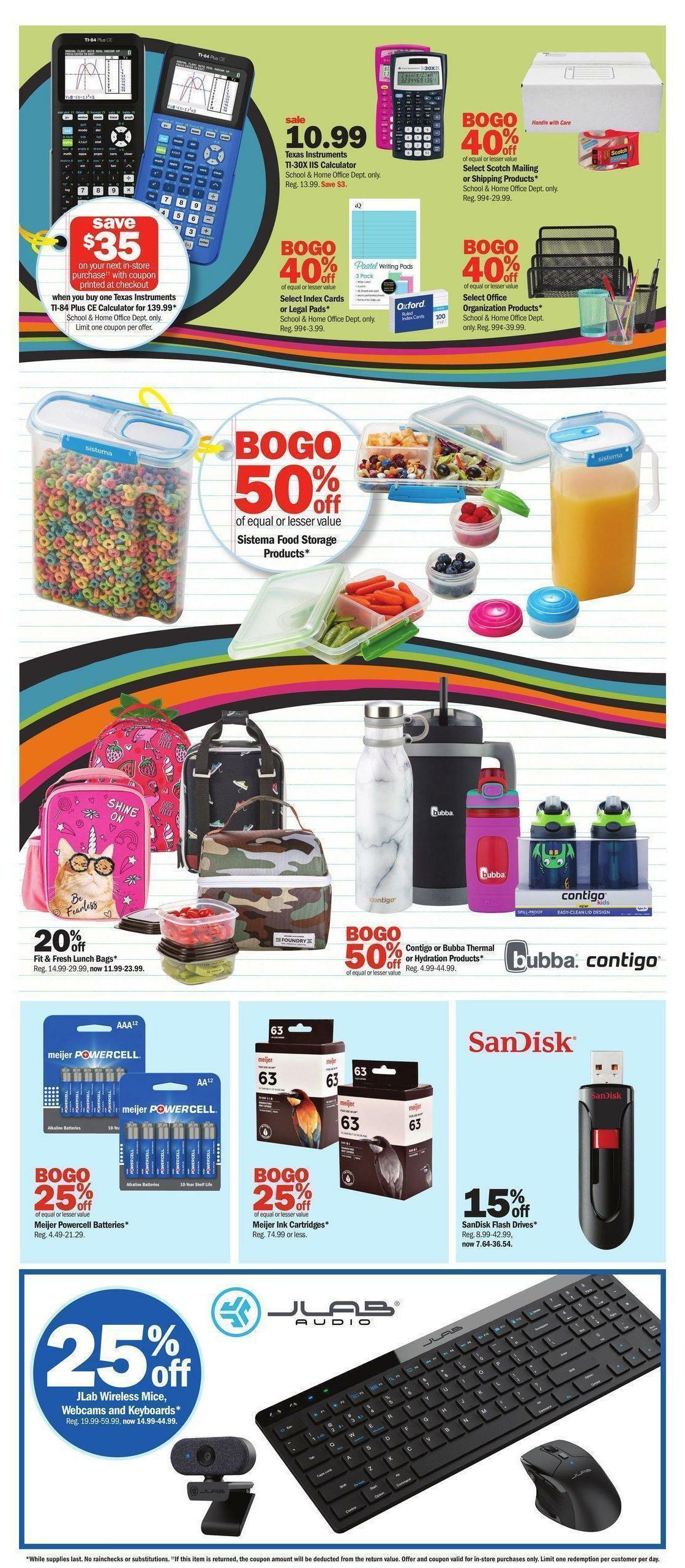 Meijer Weekly Ad from July 31
