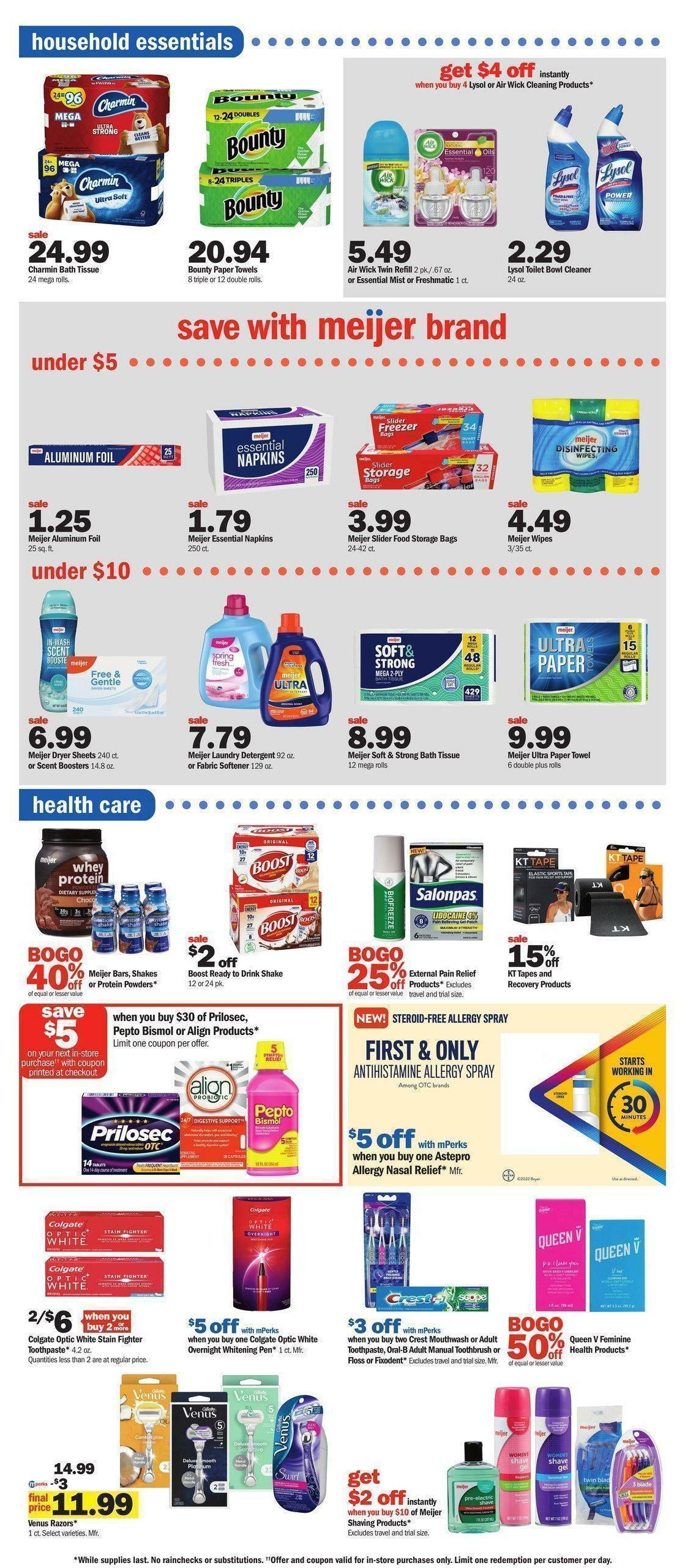 Meijer Weekly Ad from August 7