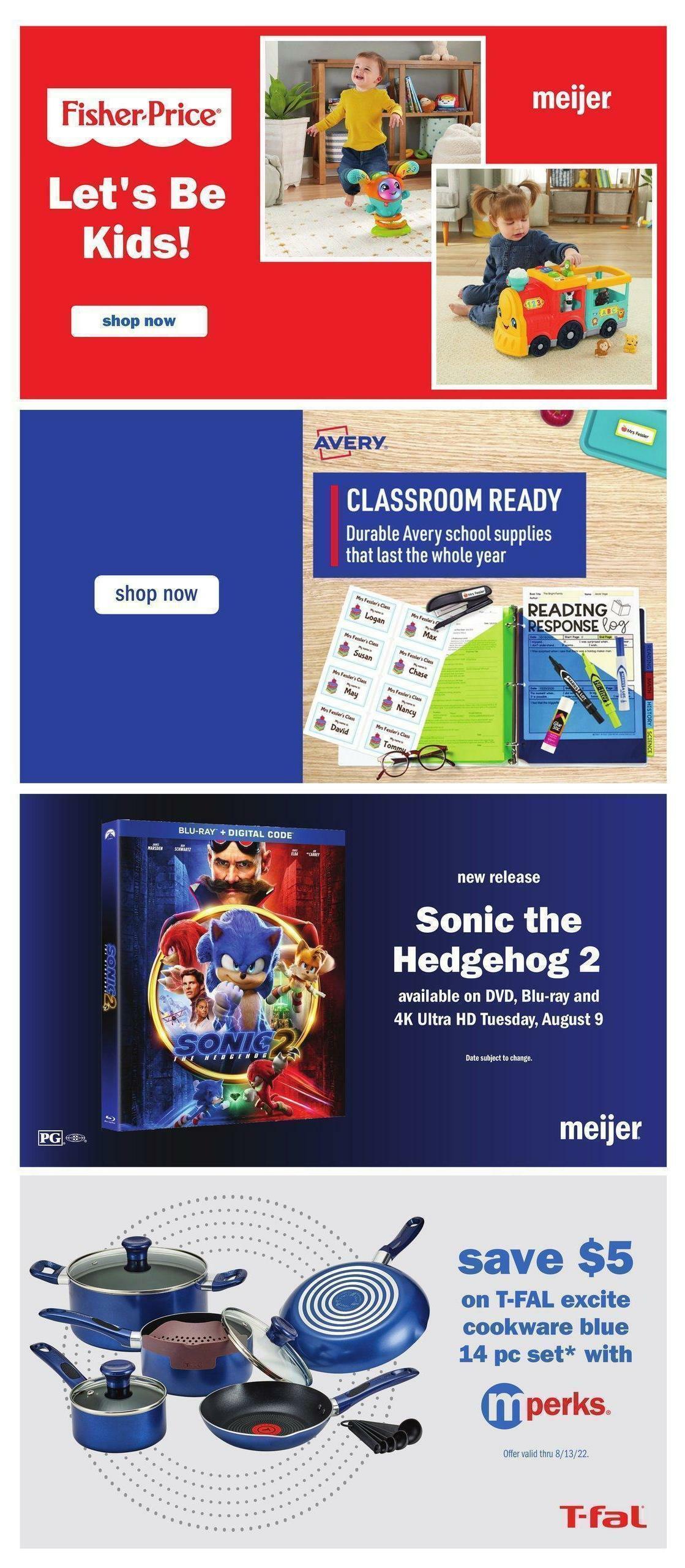 Meijer Weekly Ad from August 7
