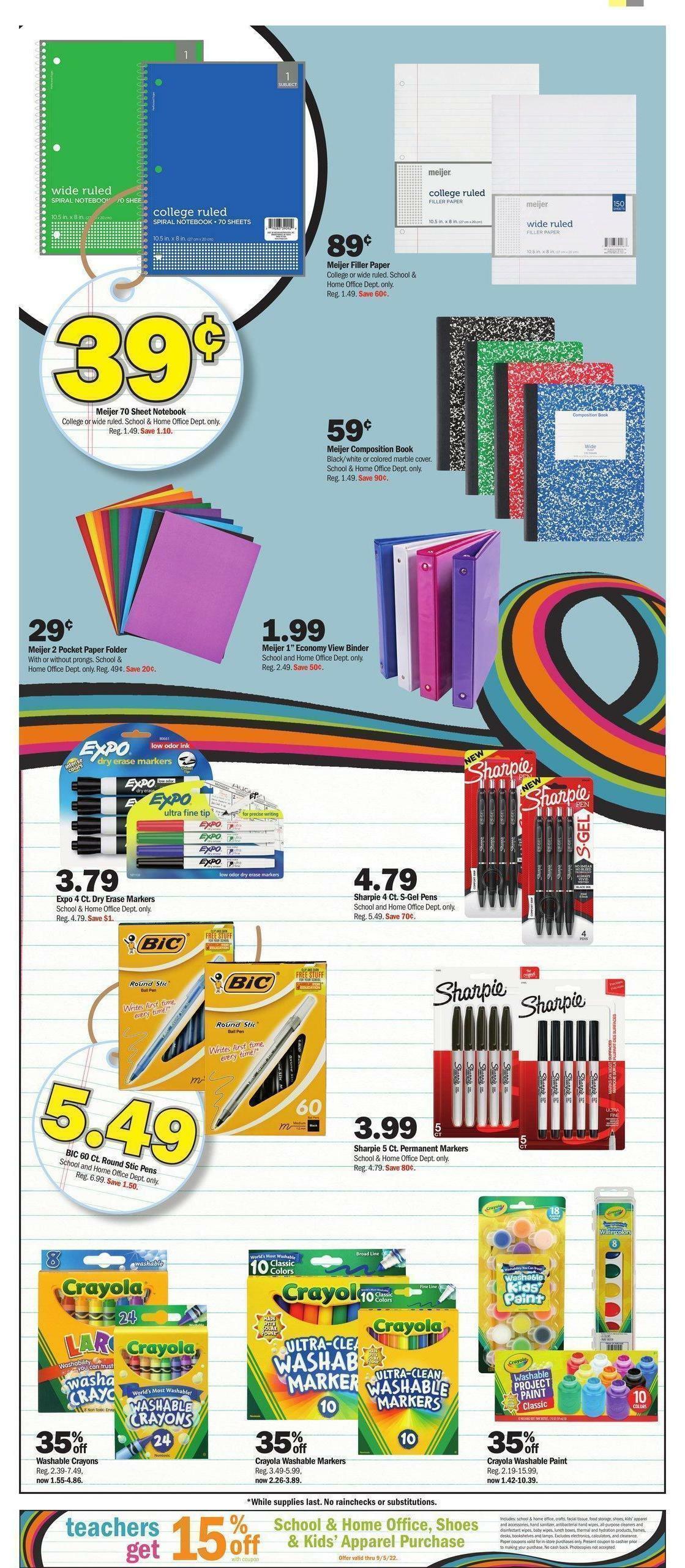 Meijer Weekly Ad from August 7