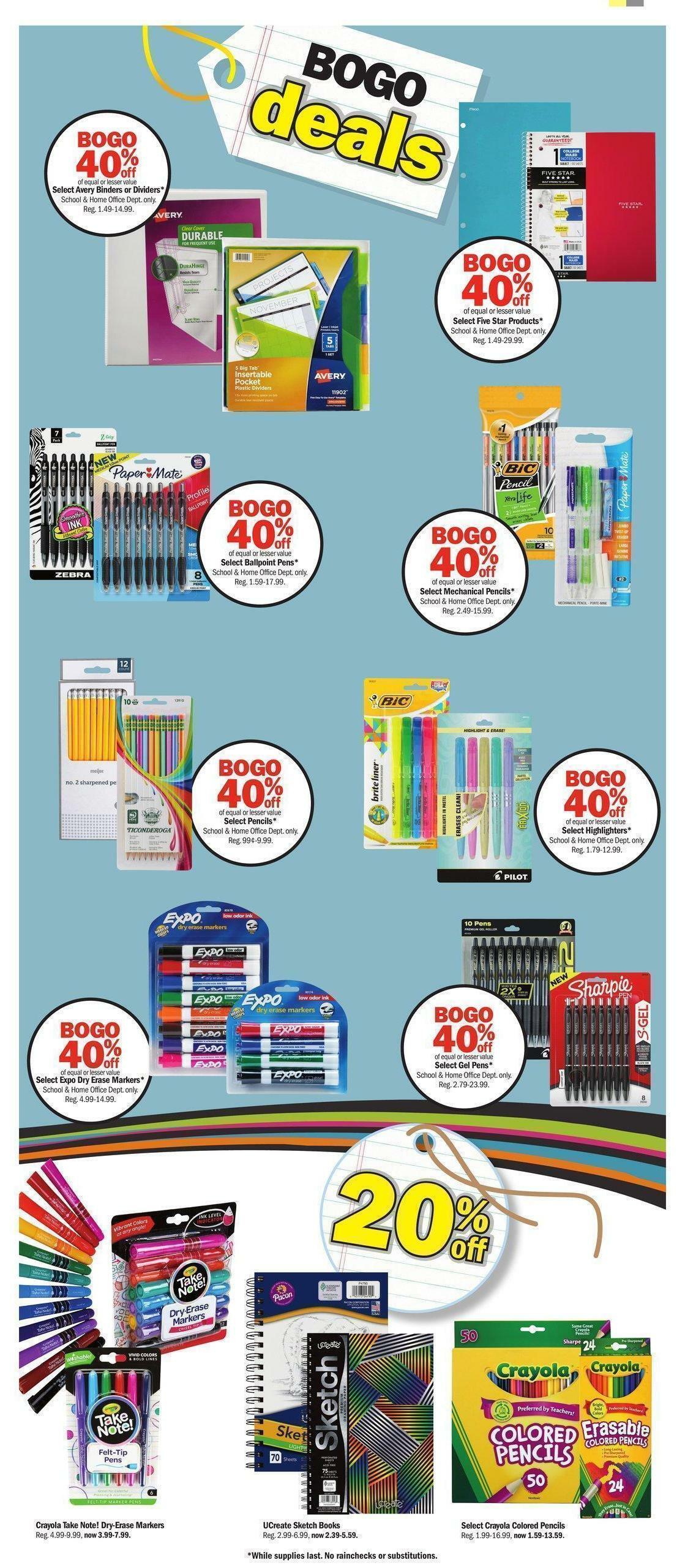 Meijer Weekly Ad from August 7