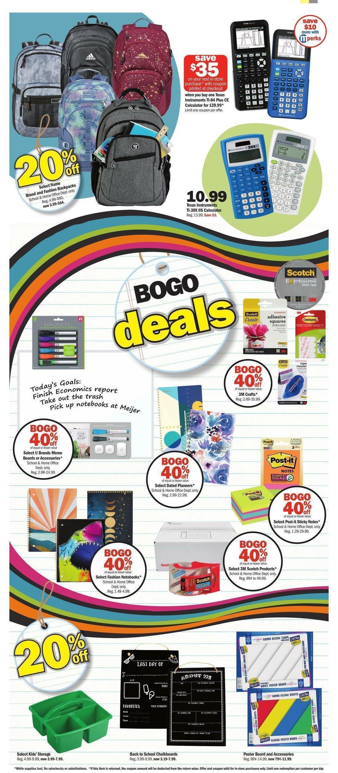 Meijer Weekly Ad from August 7
