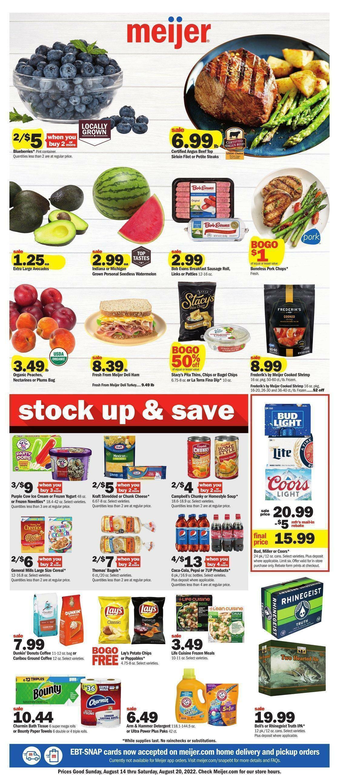 Meijer Weekly Ad from August 14