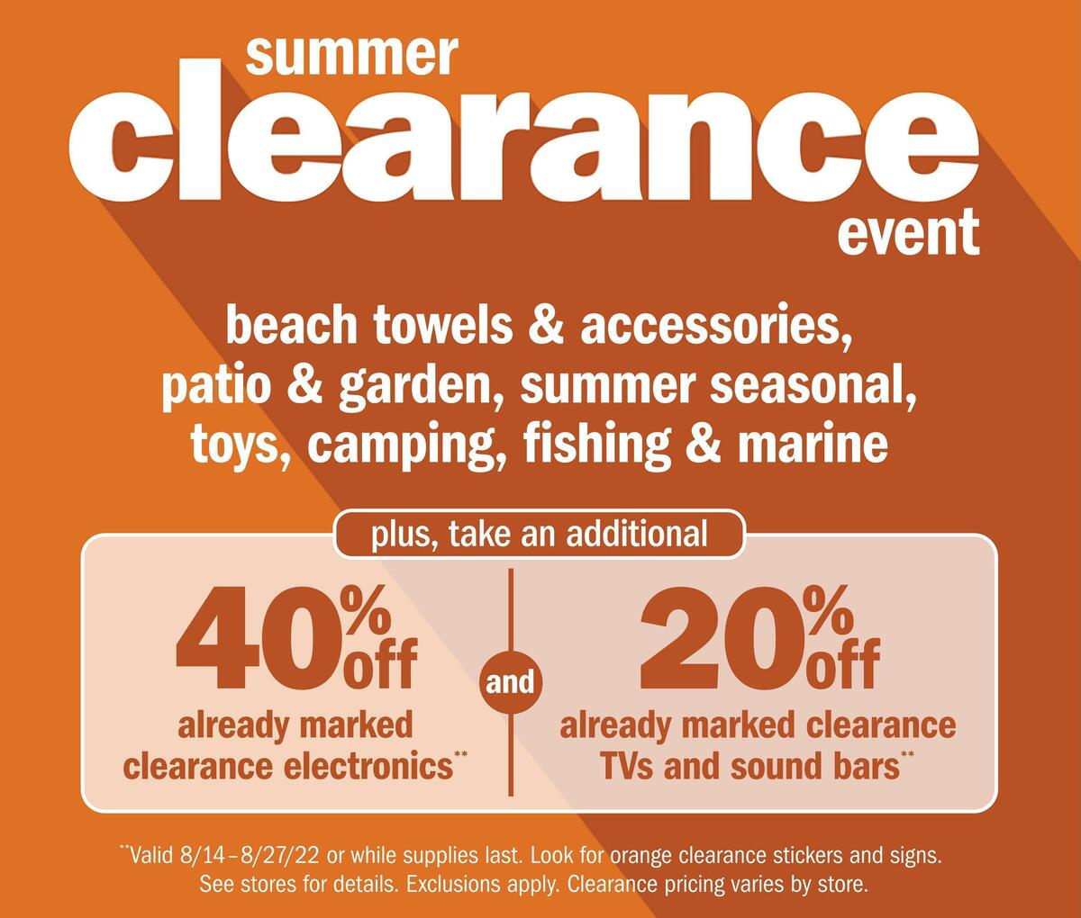 Meijer Summer Clearance Weekly Ad from August 14