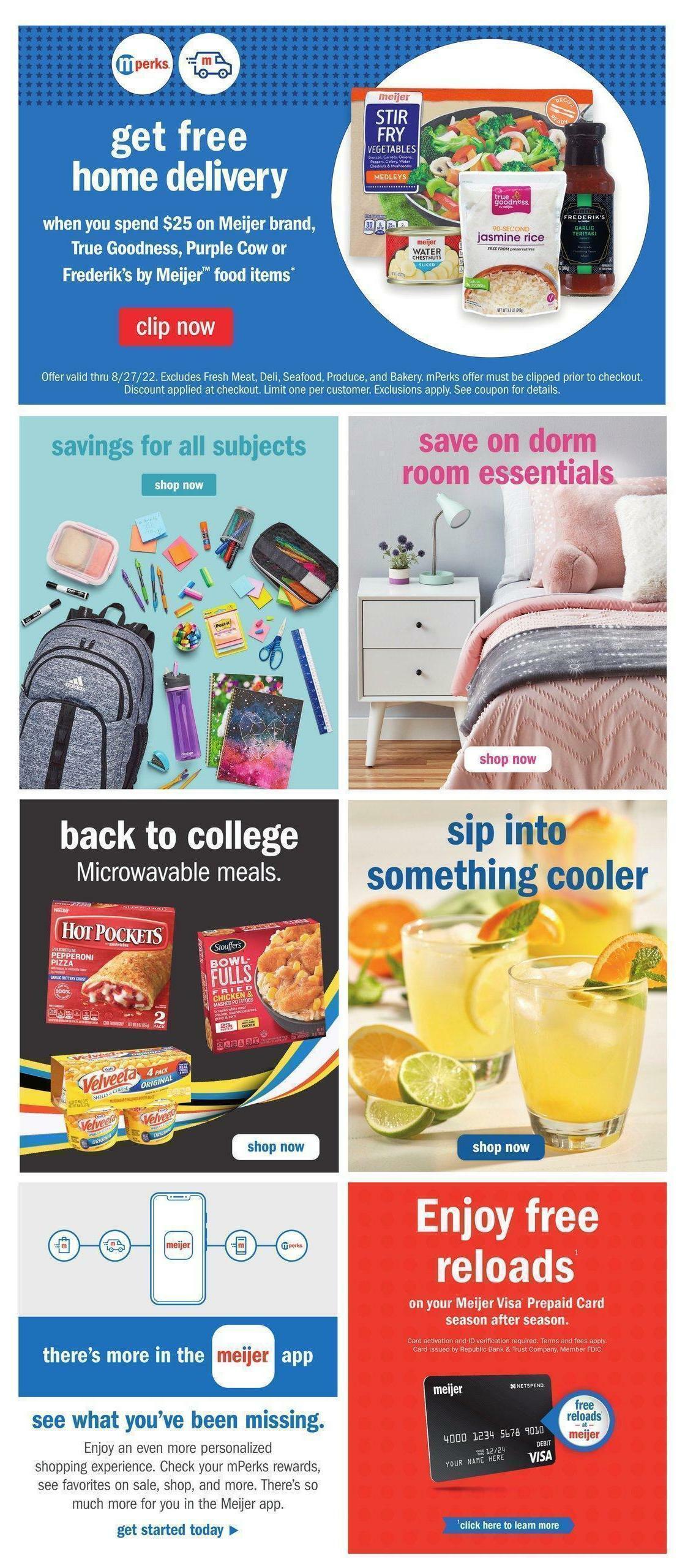 Meijer Weekly Ad from August 21