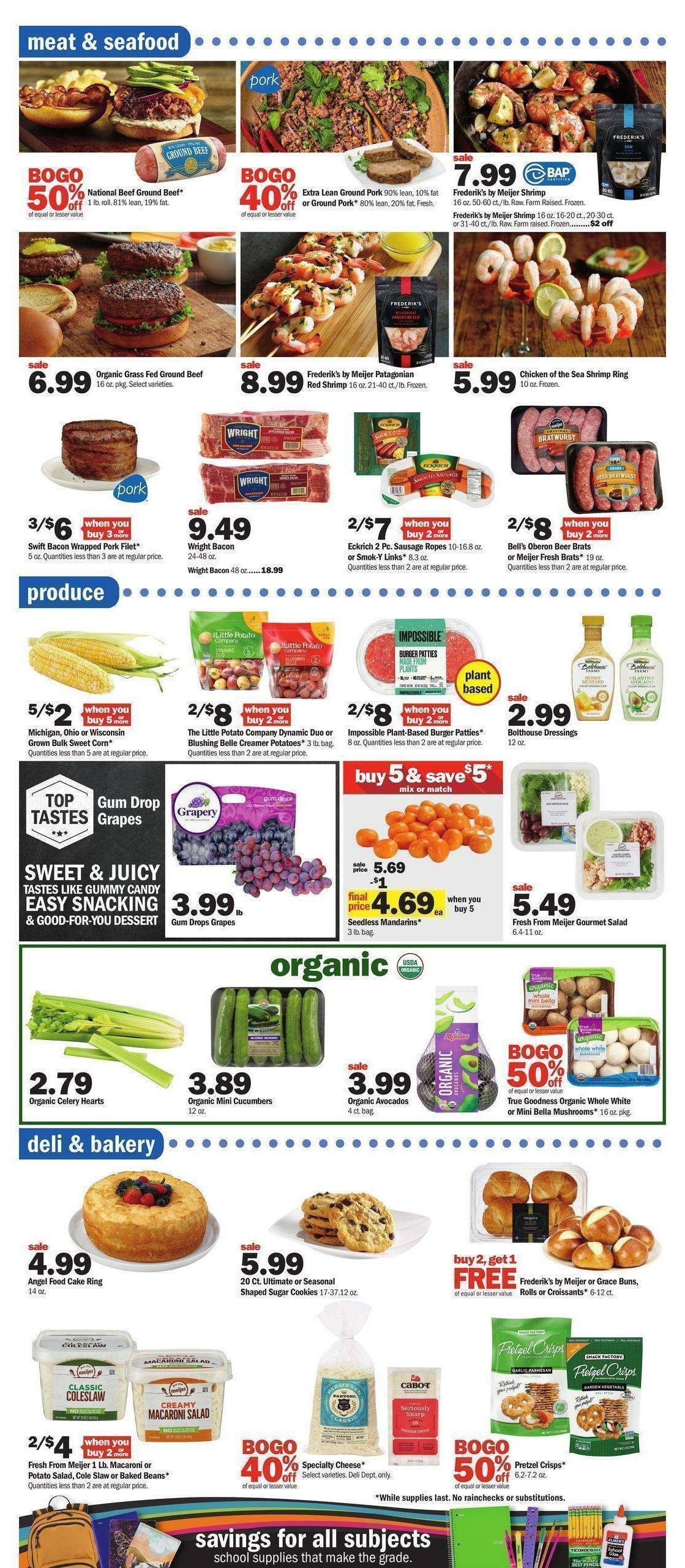 Meijer Weekly Ad from August 21