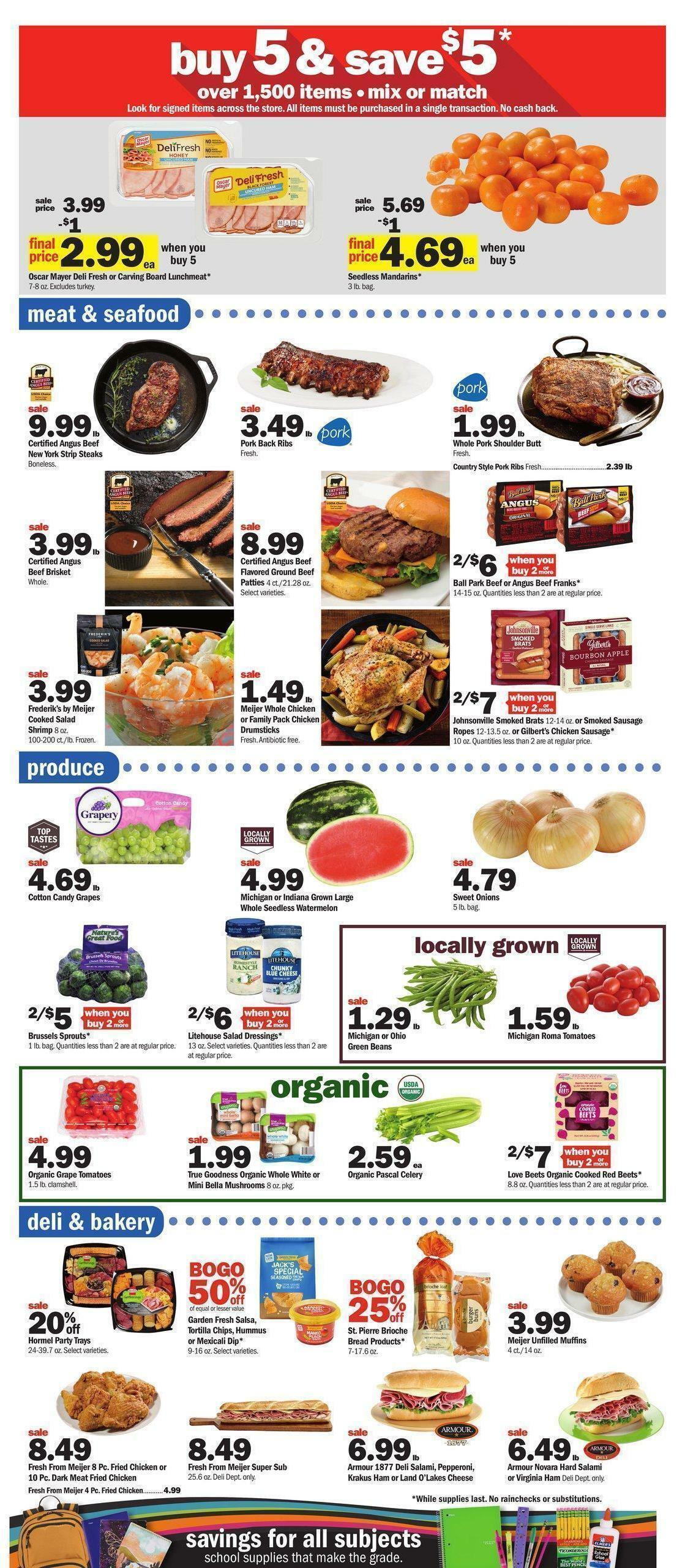 Meijer Weekly Ad from August 28