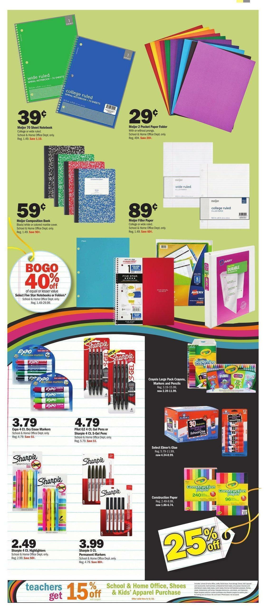 Meijer Weekly Ad from August 28