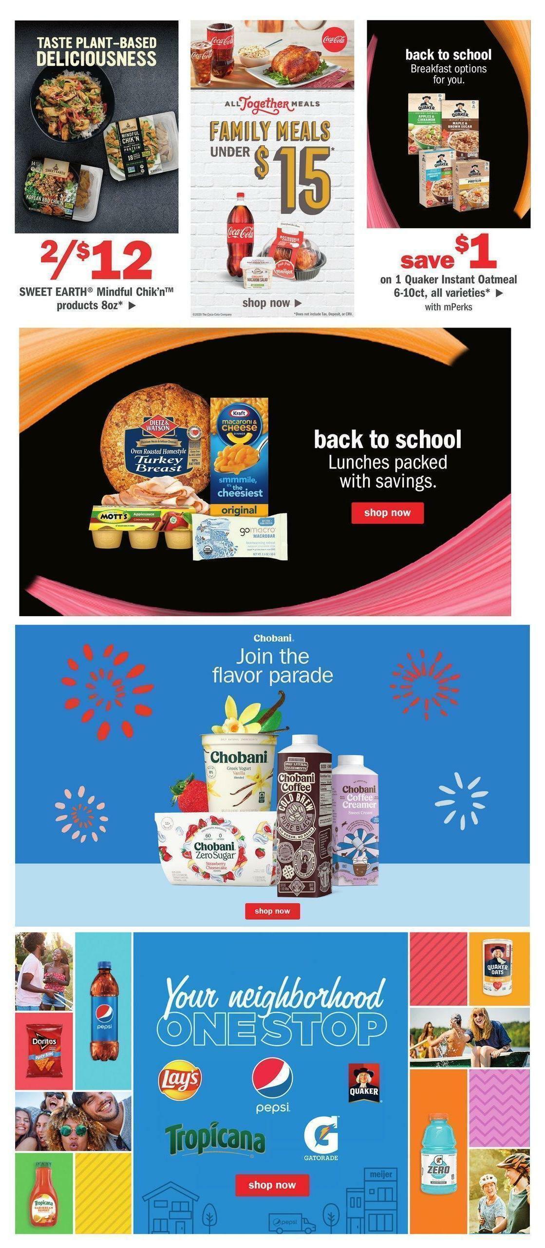 Meijer Weekly Ad from August 28