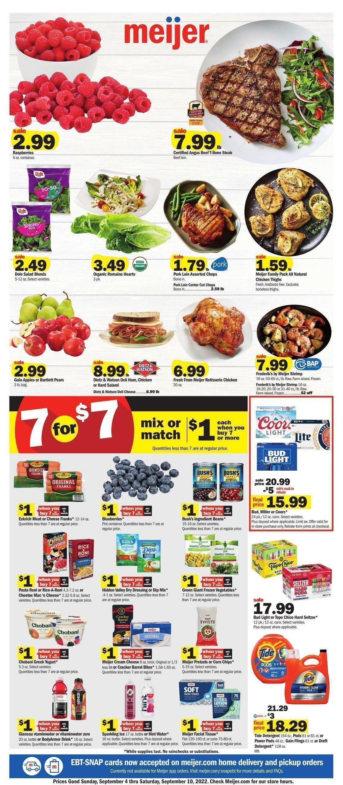 Meijer Weekly Ad from September 4
