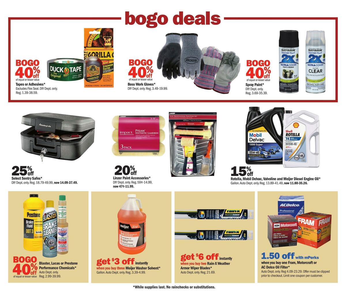 Meijer Auto Weekly Ad from September 18