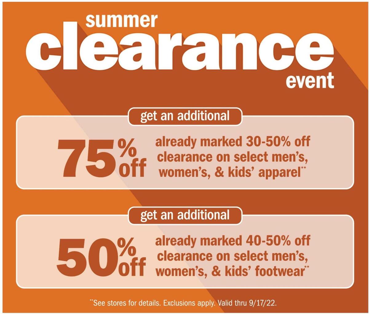 Meijer Summer Clearance Weekly Ad from September 11