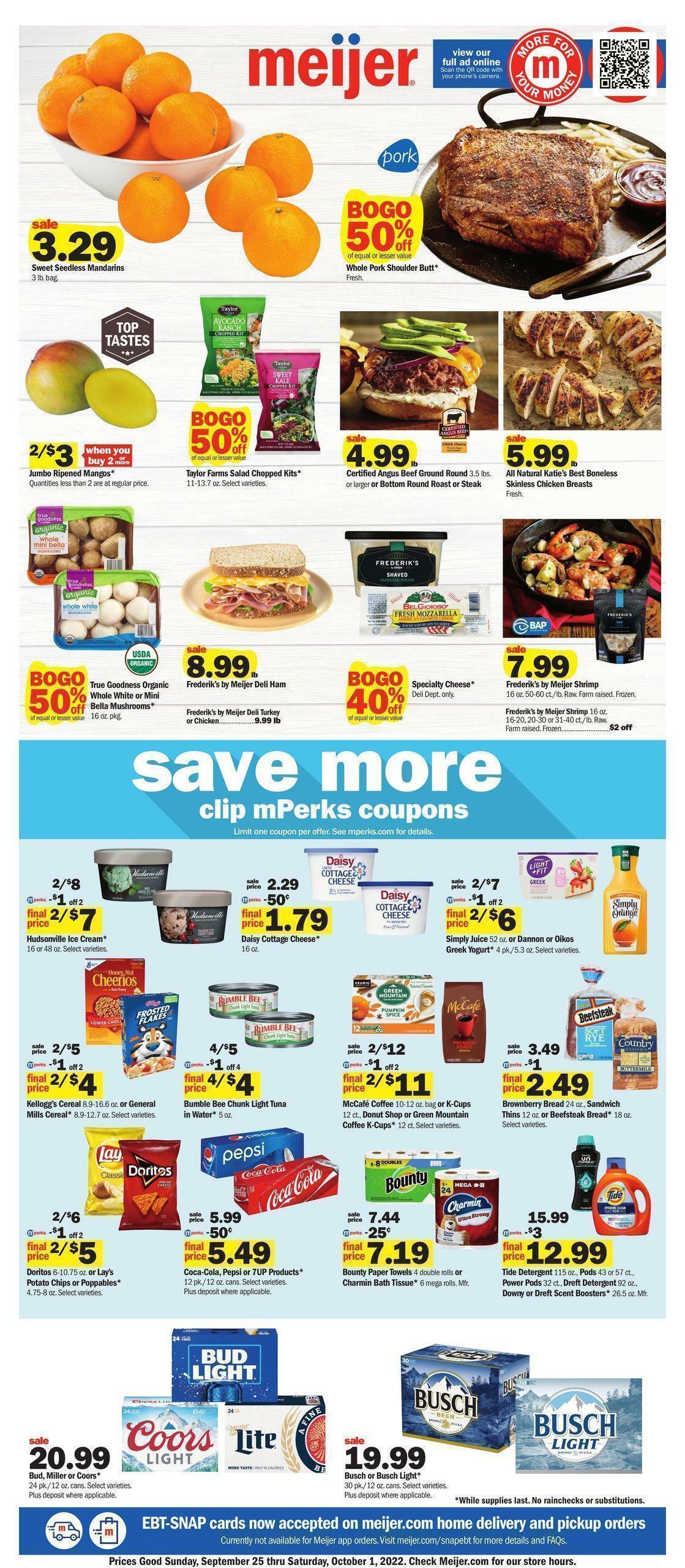 Meijer Weekly Ad from September 25