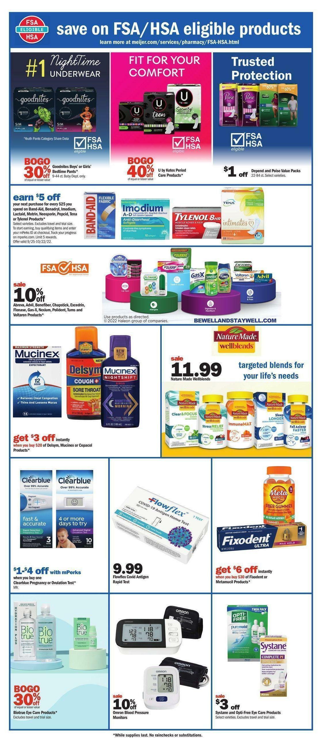 Meijer Weekly Ad from September 25