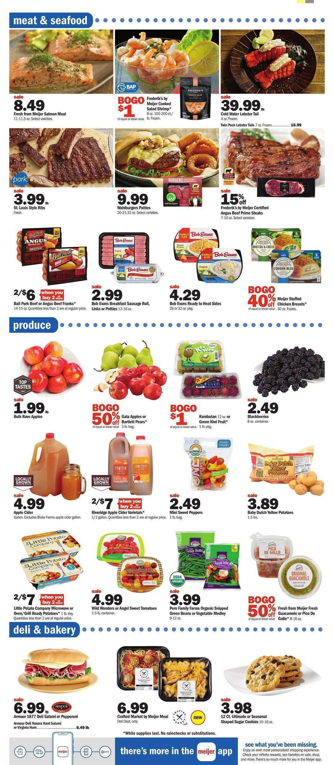 Meijer Weekly Ad from September 25
