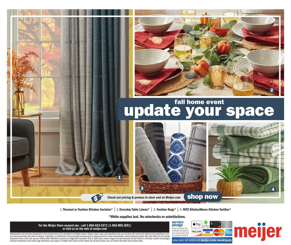 Meijer Home Weekly Ad from September 25