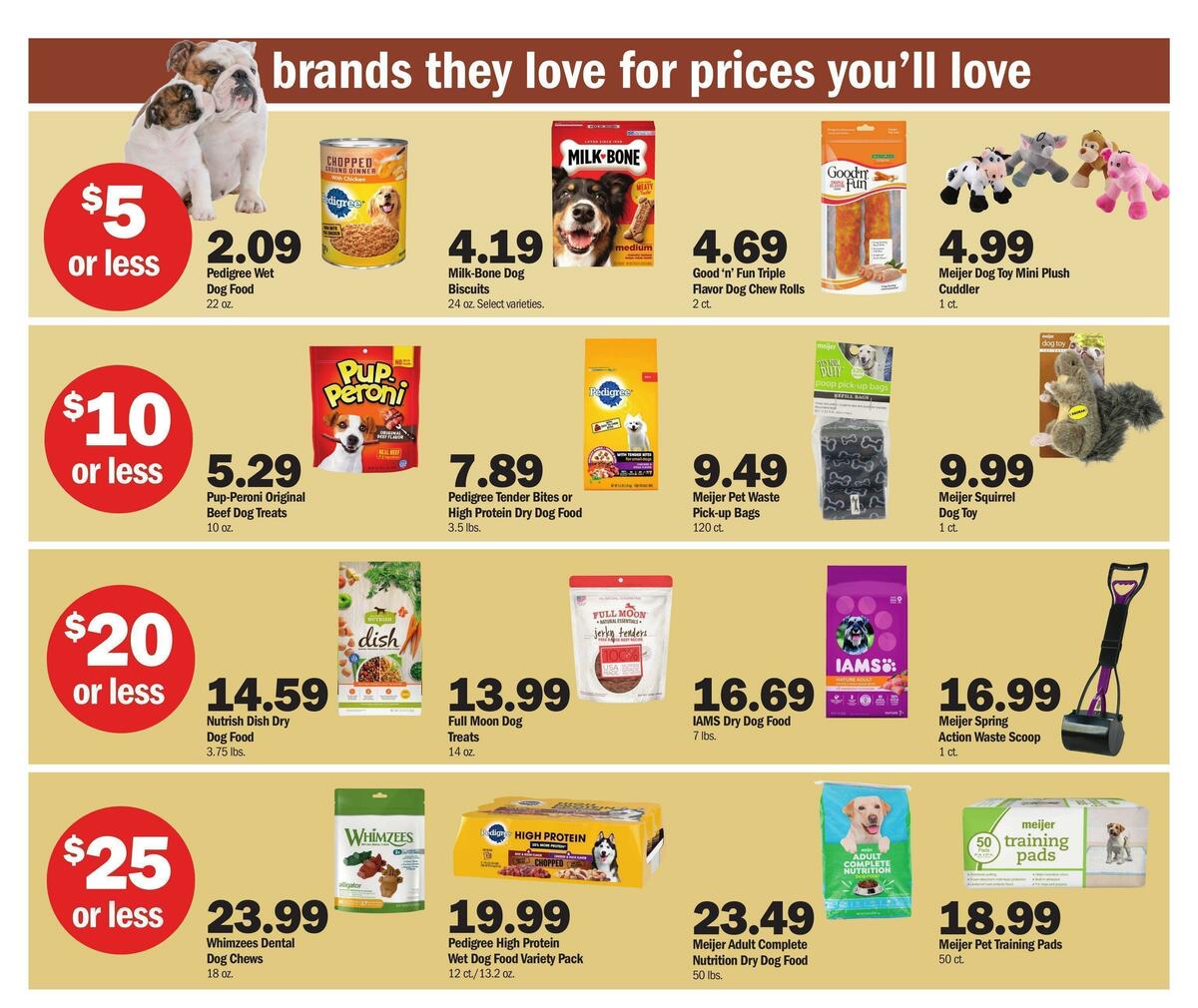 Meijer Pets Weekly Ad from September 25