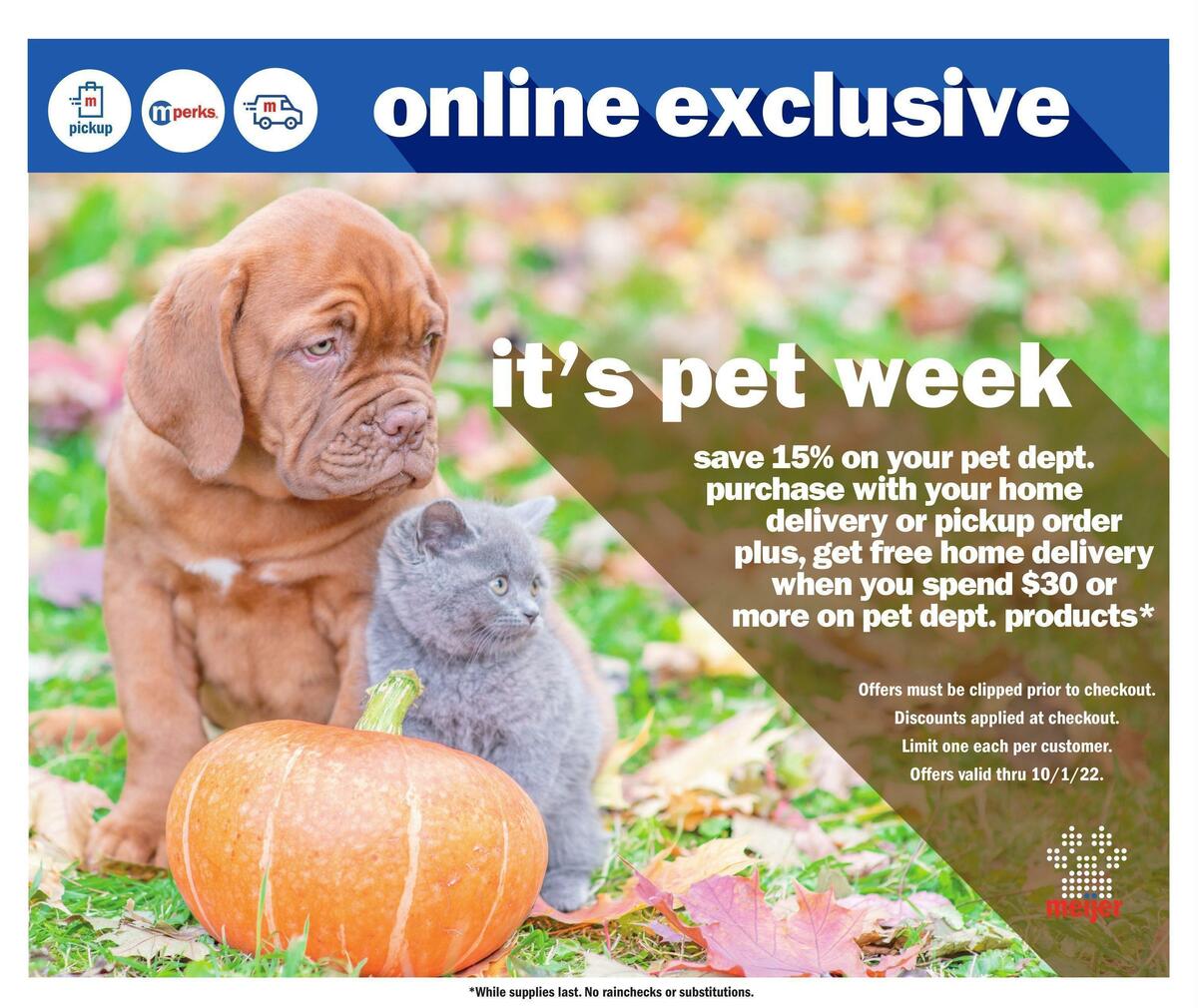 Meijer Pets Weekly Ad from September 25