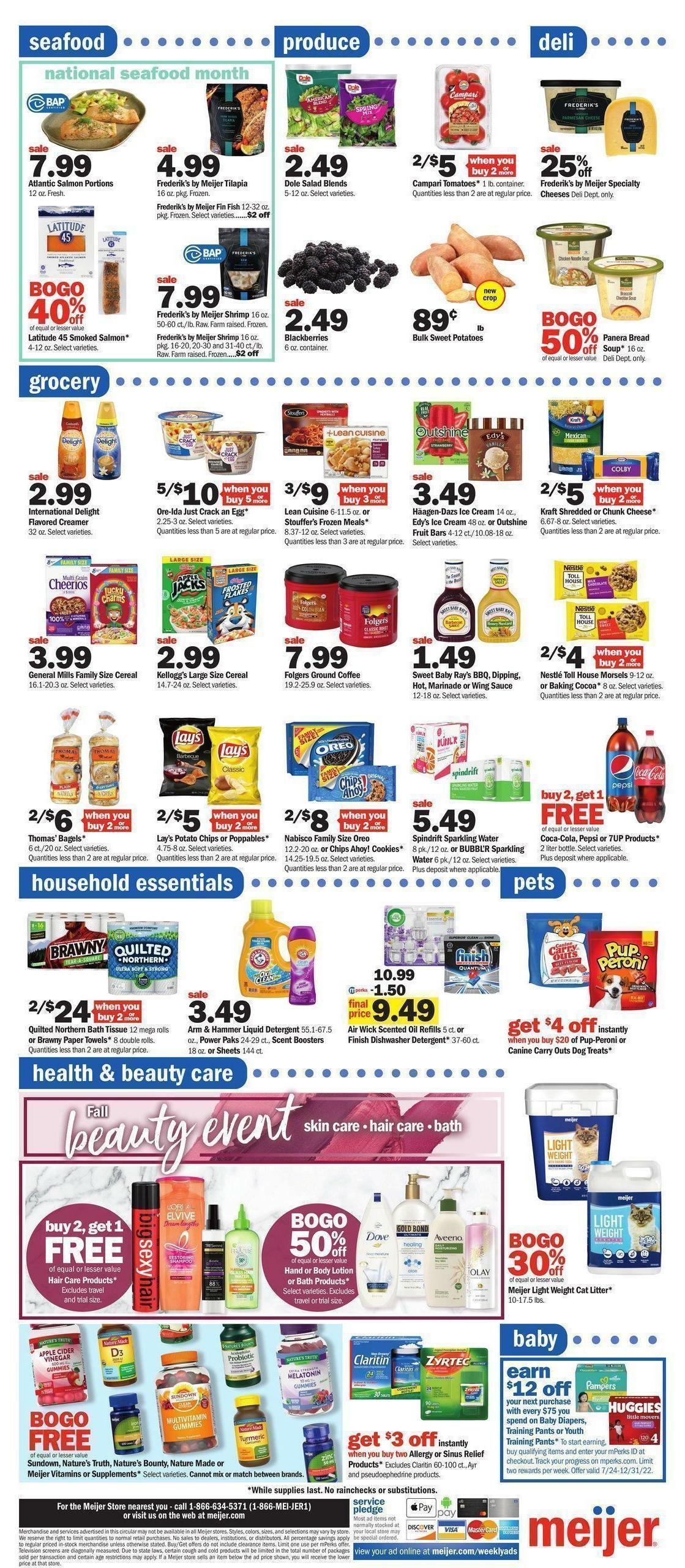 Meijer Weekly Ad from October 2