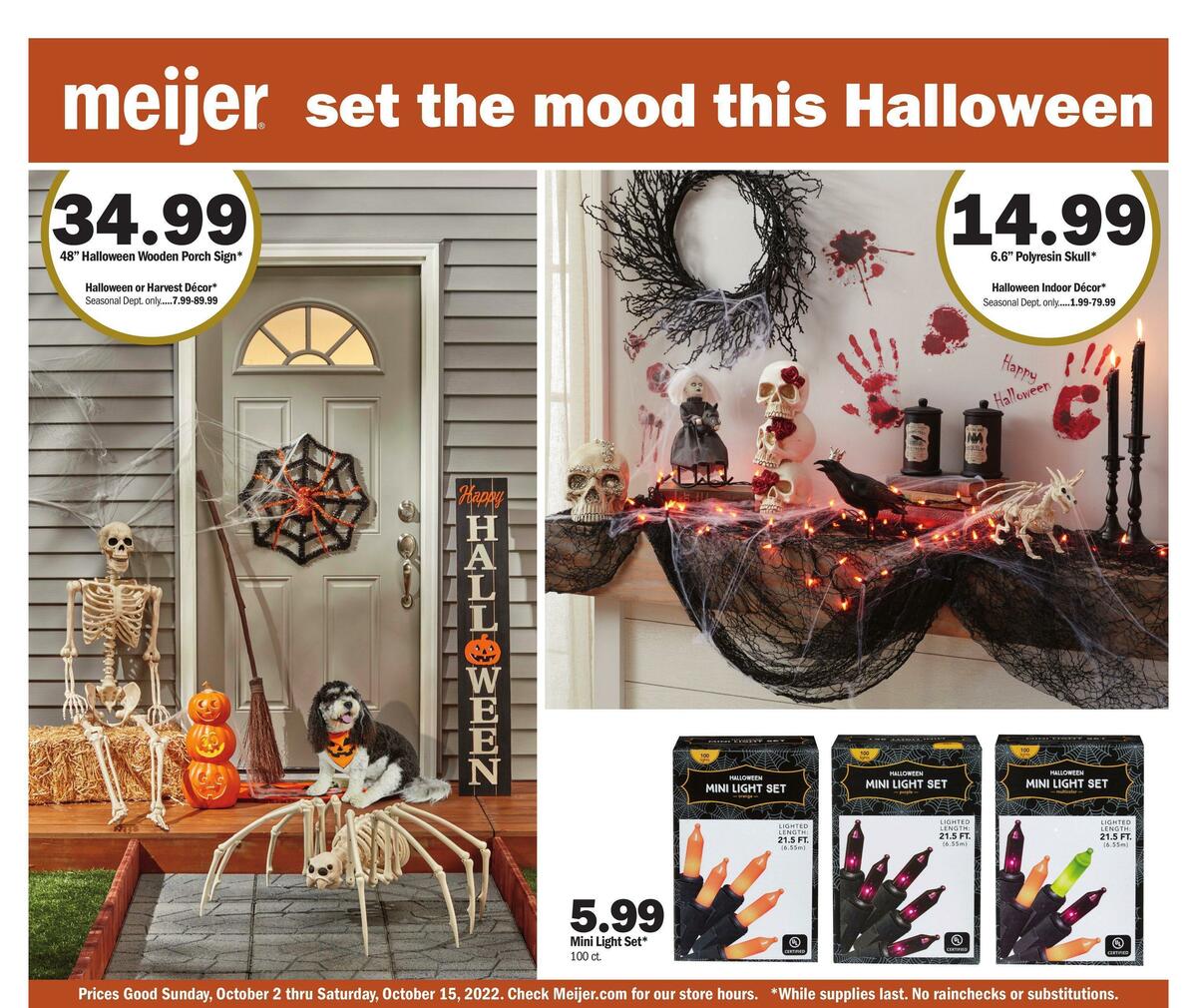 Meijer Halloween Weekly Ad from October 2