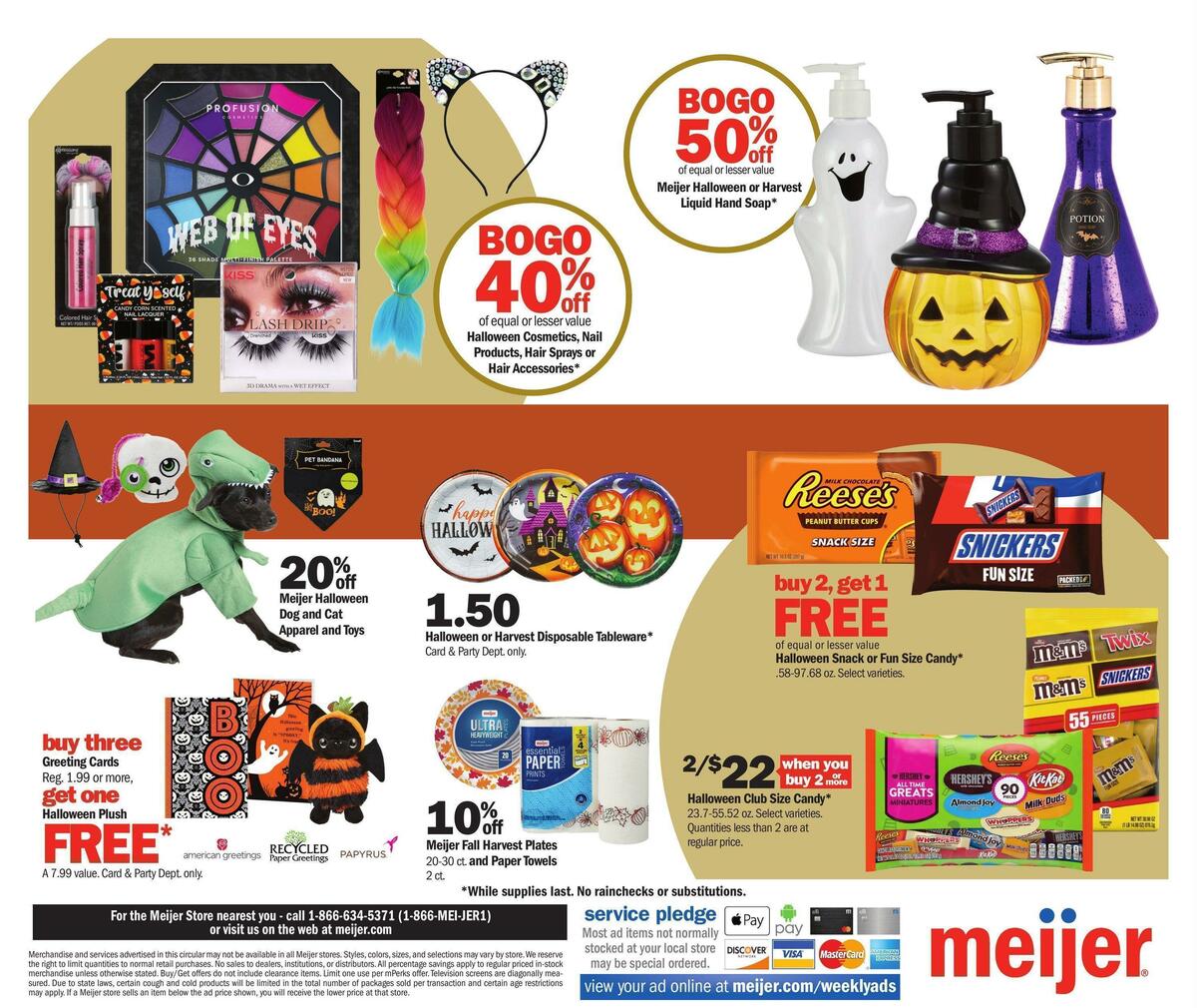 Meijer Halloween Weekly Ad from October 2