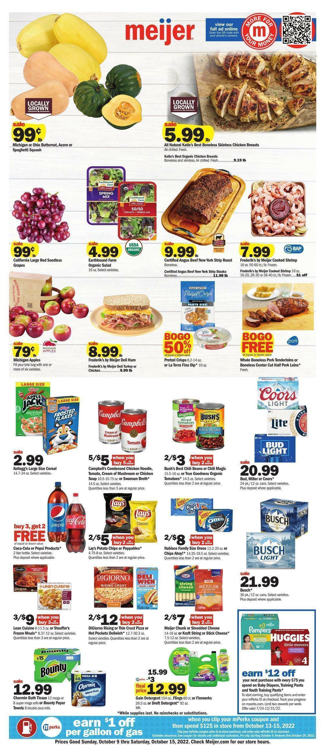Meijer Weekly Ad from October 9