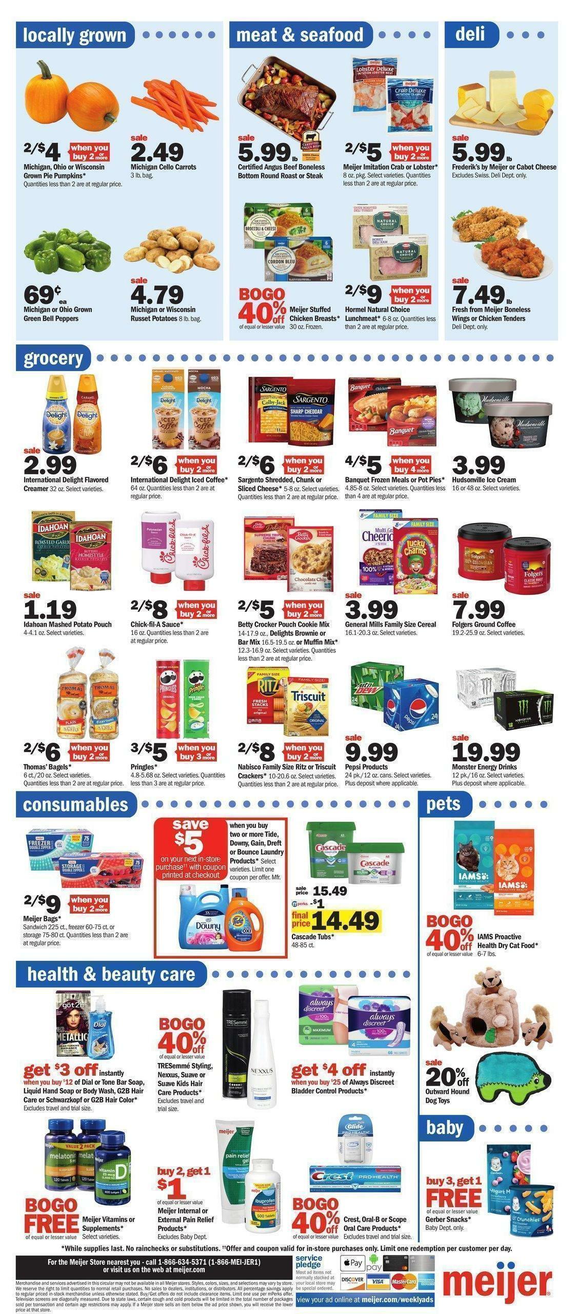 Meijer Weekly Ad from October 9