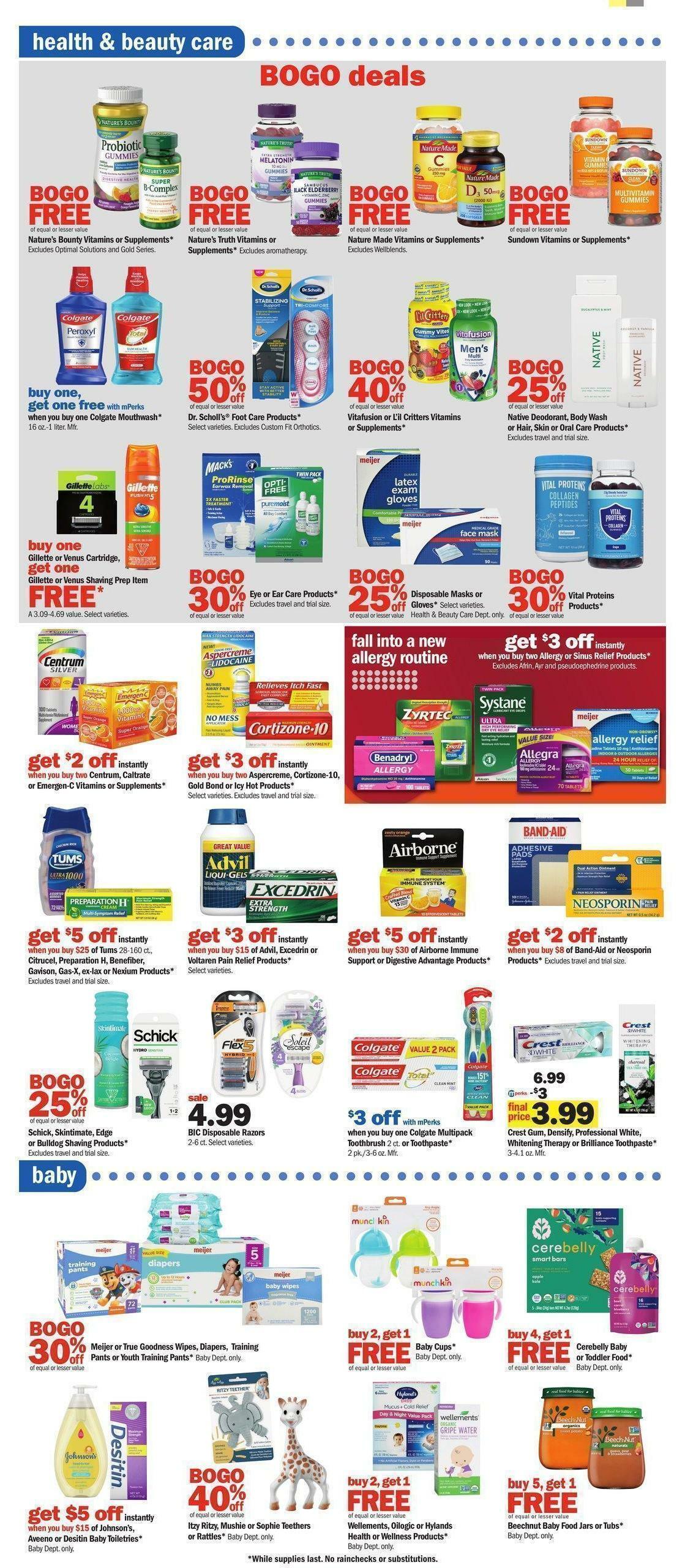 Meijer Weekly Ad from October 9