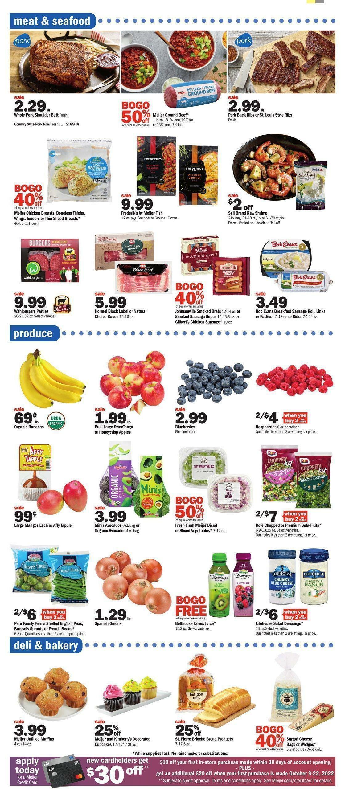 Meijer Weekly Ad from October 9
