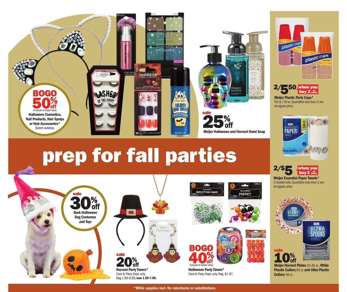 Meijer Halloween Weekly Ad from October 16