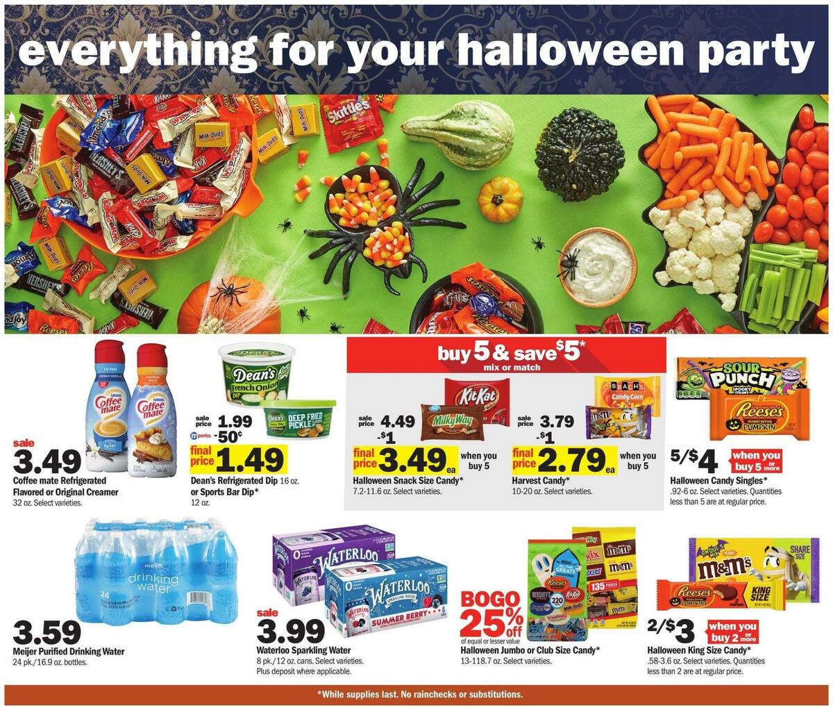 Meijer Halloween Weekly Ad from October 23