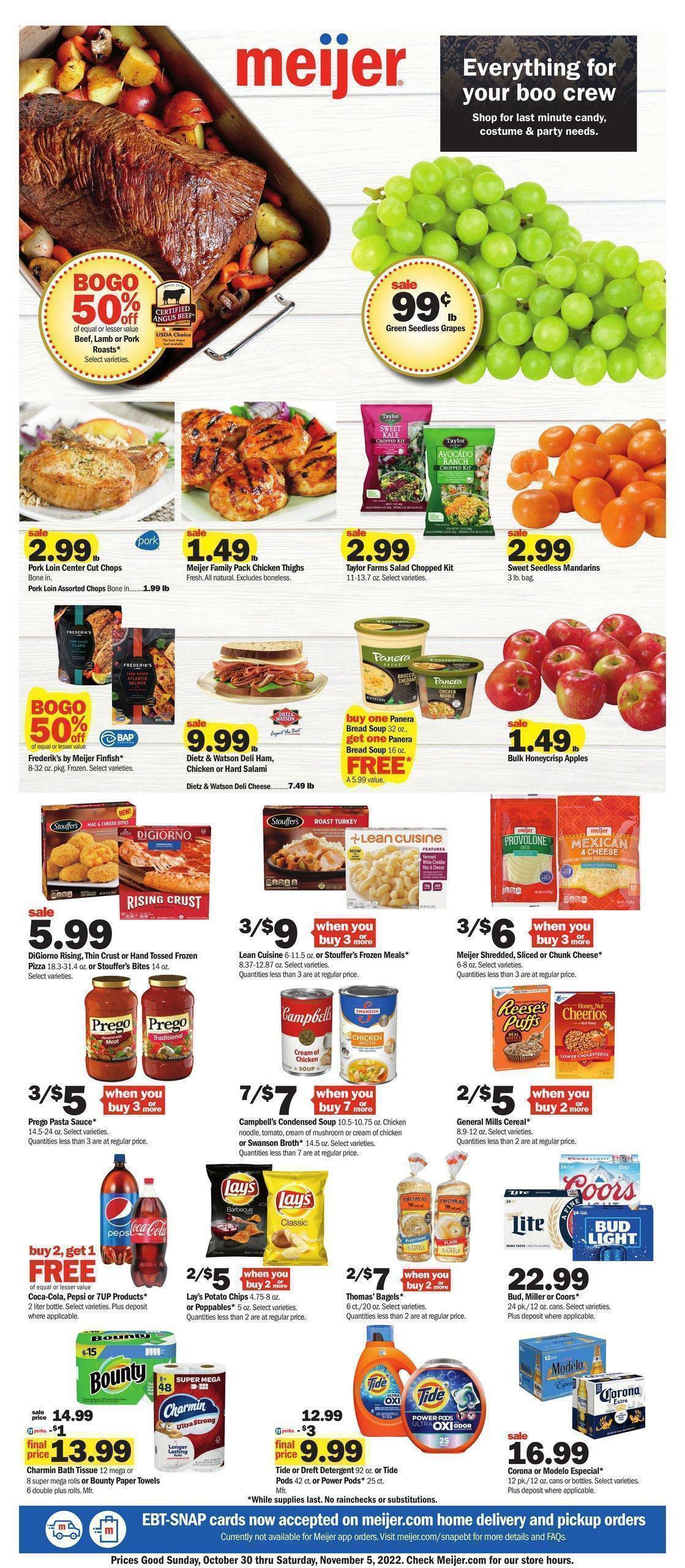 Meijer Weekly Ad from October 30
