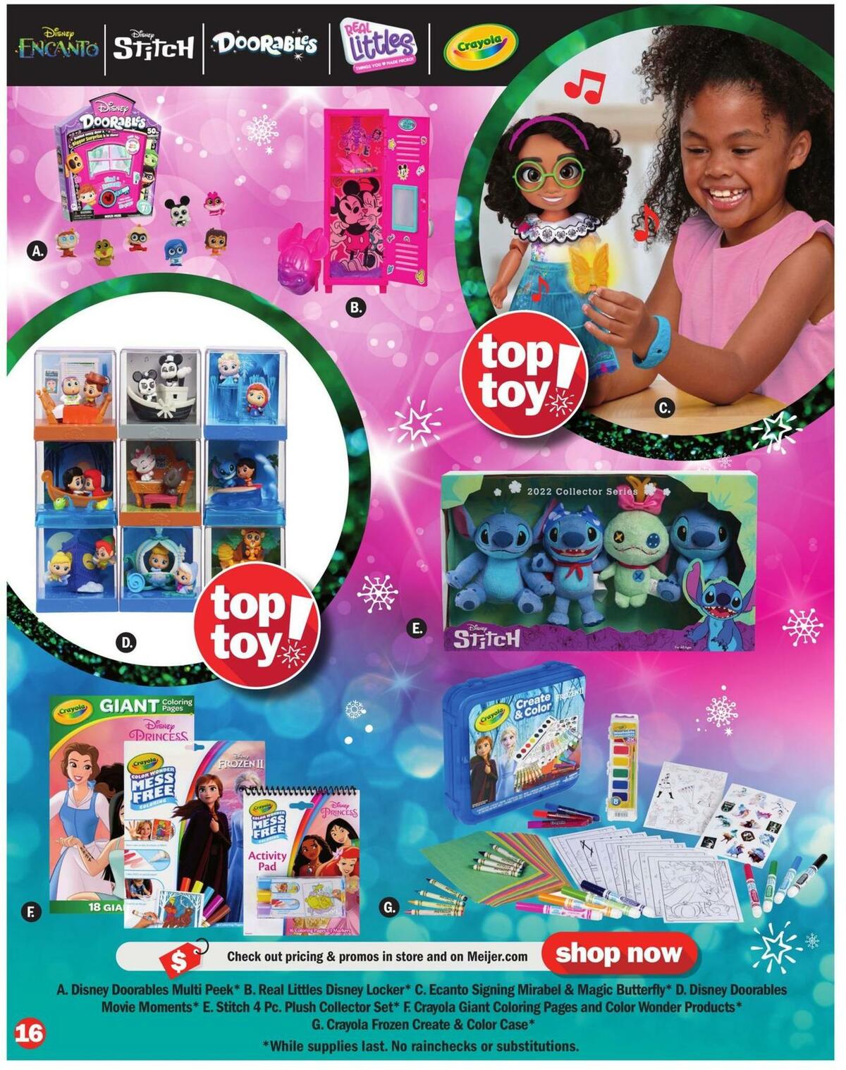 Meijer Holiday Toy Book Weekly Ad from October 30