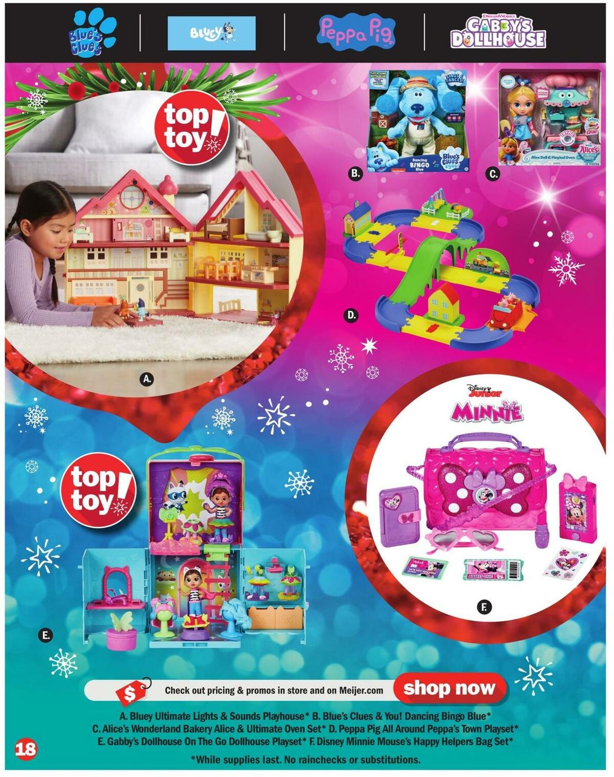 Meijer Holiday Toy Book Weekly Ad from October 30