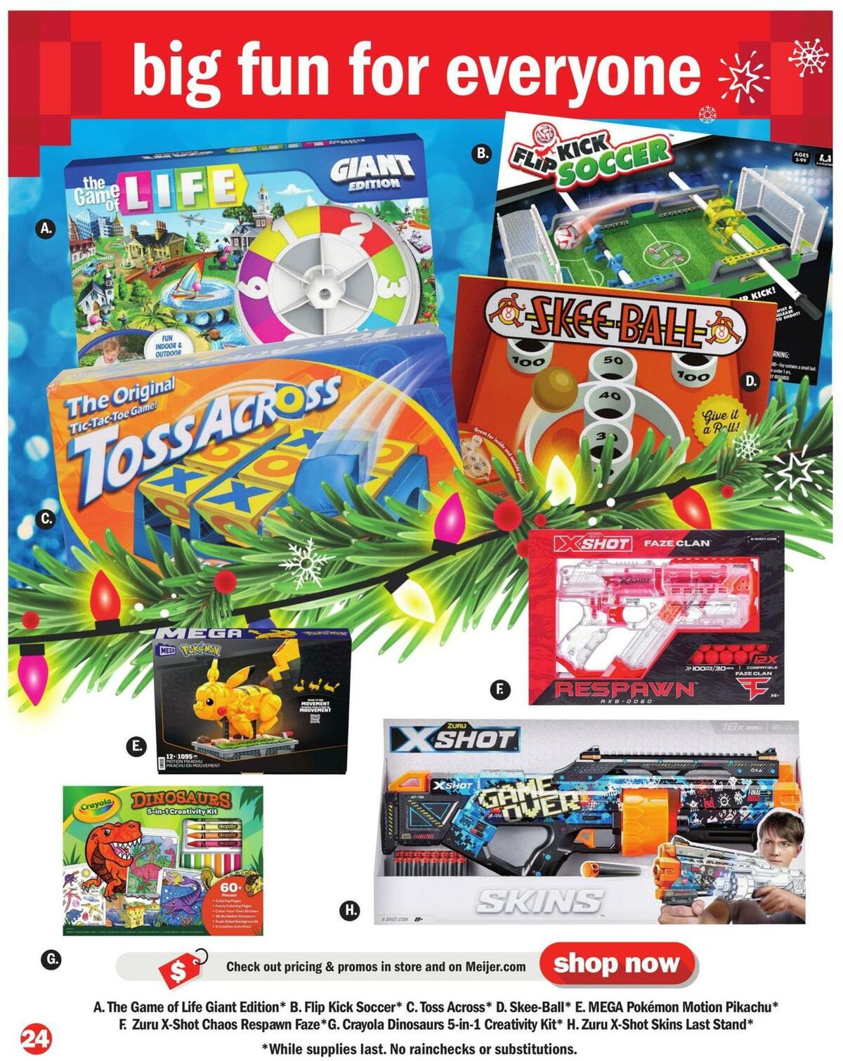 Meijer Holiday Toy Book Weekly Ad from October 30