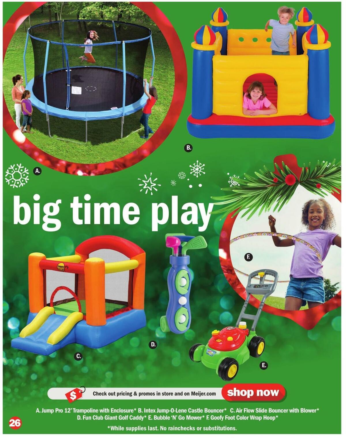 Meijer Holiday Toy Book Weekly Ad from October 30