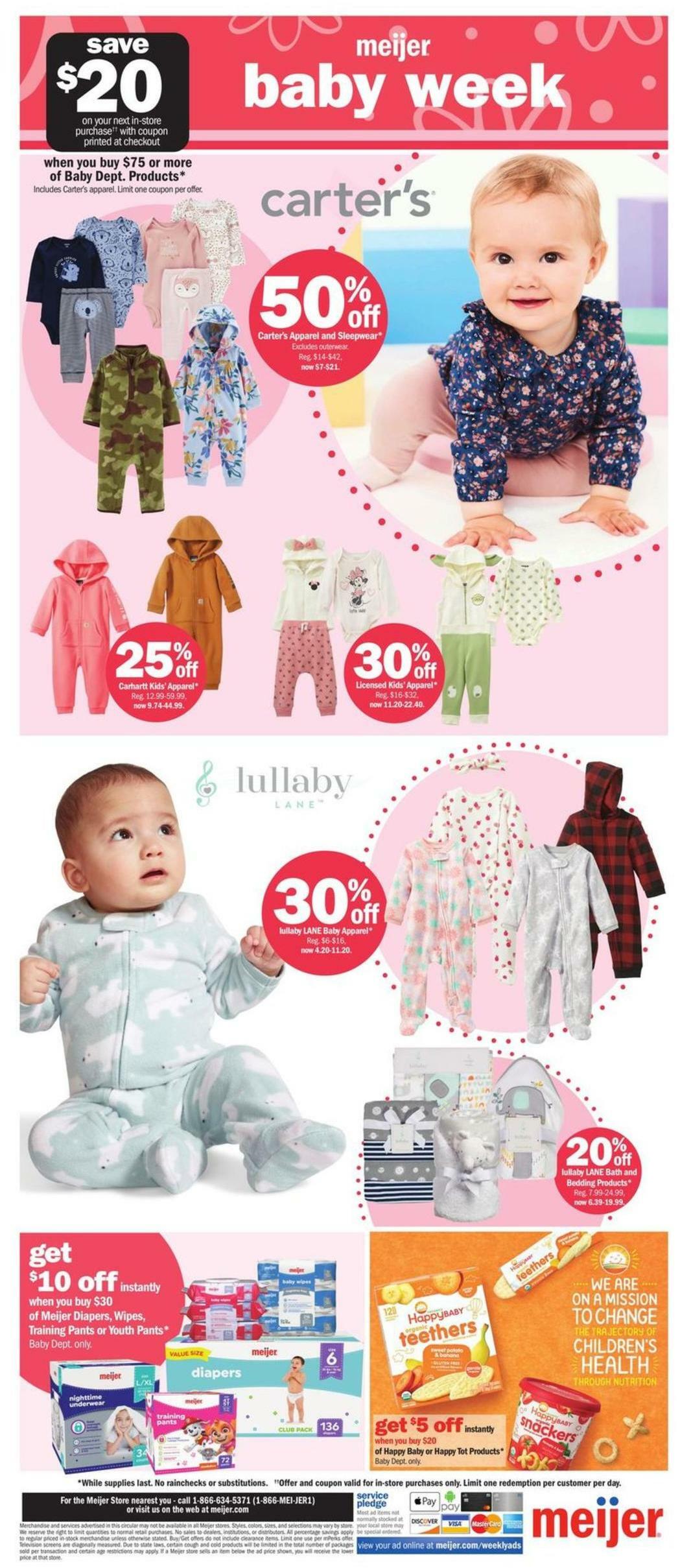 Meijer Baby Weekly Ad from October 30