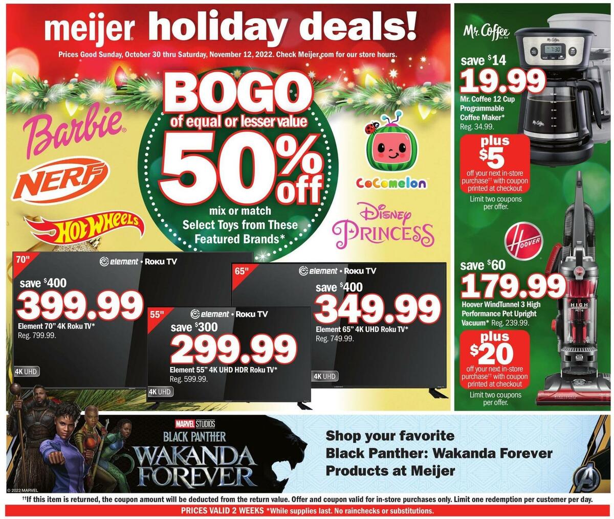 Meijer Holiday Weekly Ad from October 30