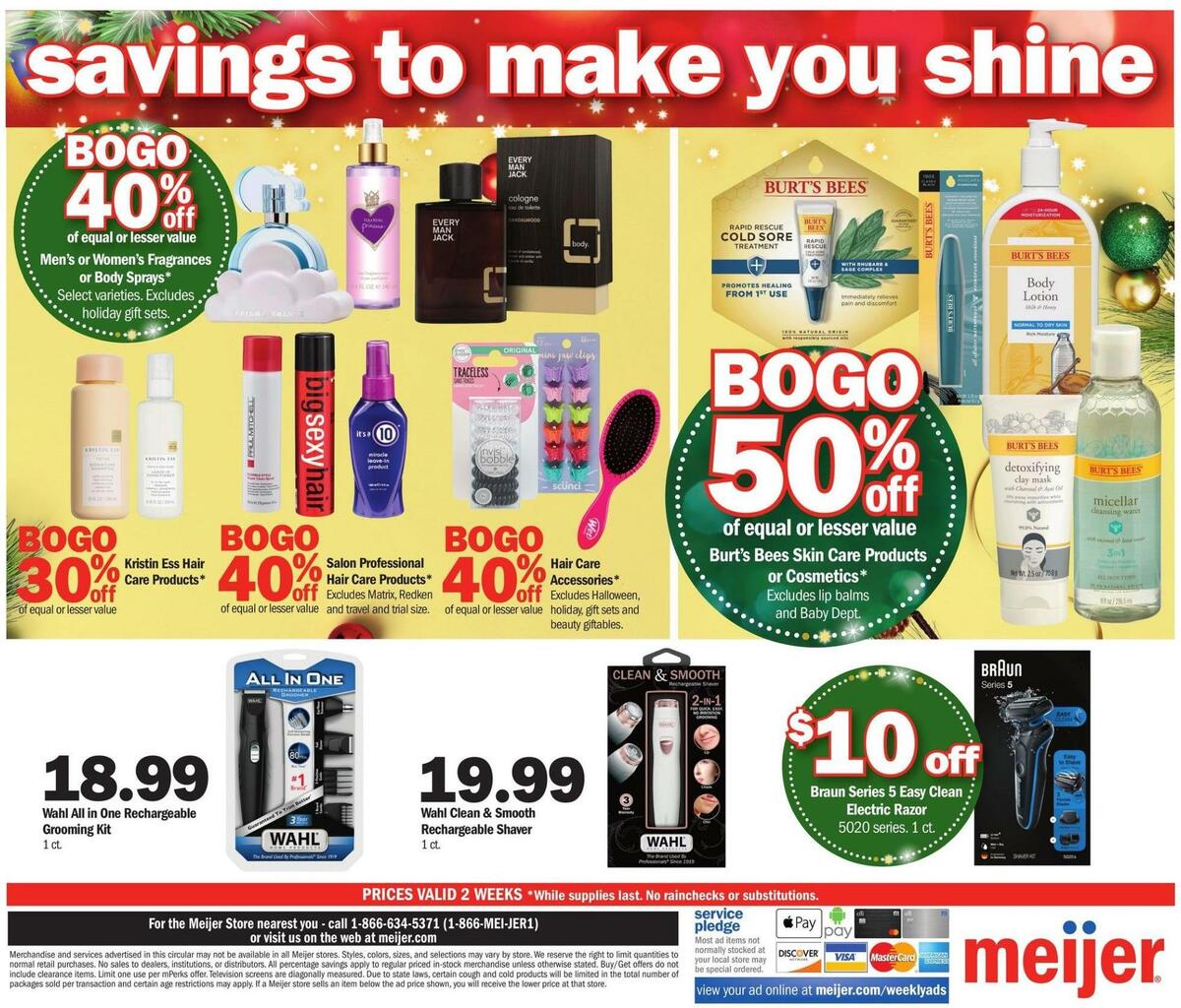 Meijer Holiday Weekly Ad from October 30