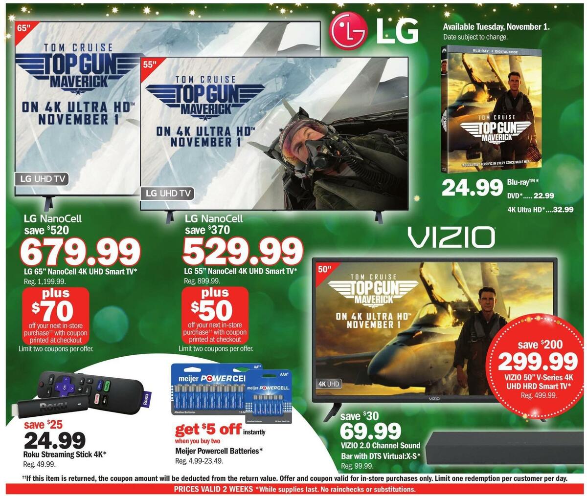 Meijer Holiday Weekly Ad from October 30