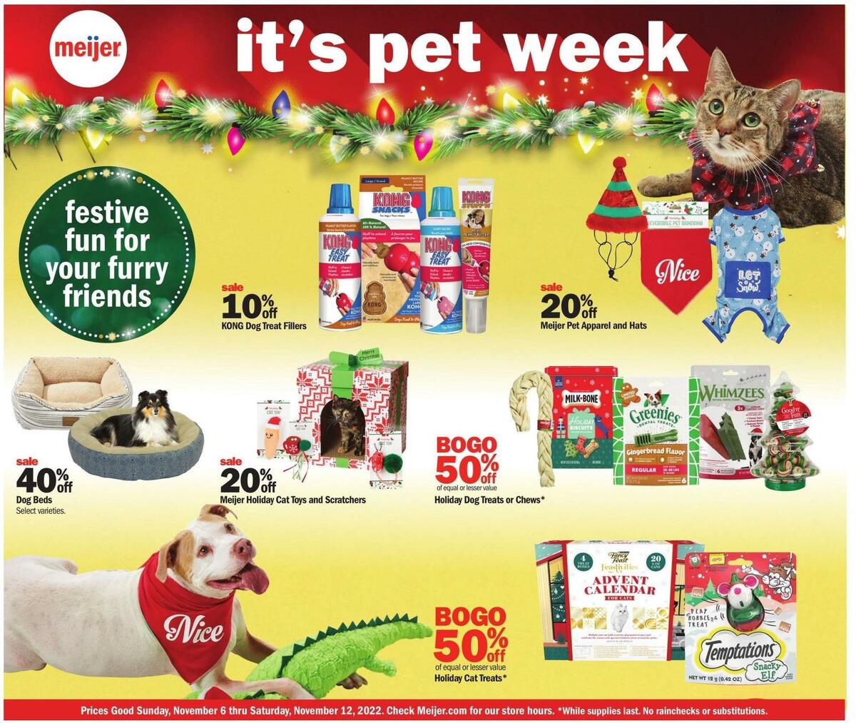 Meijer Pet Ad Weekly Ad from November 6