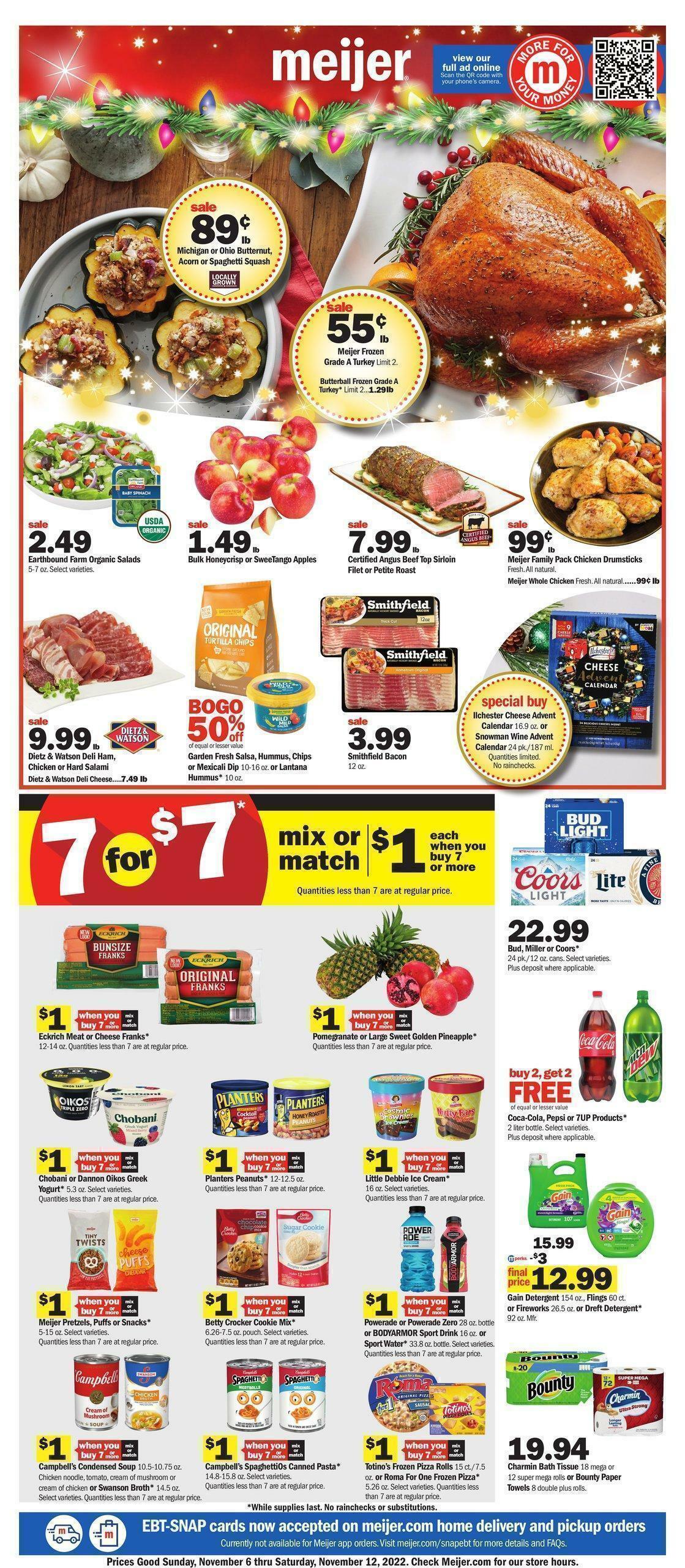 Meijer Weekly Ad from November 6